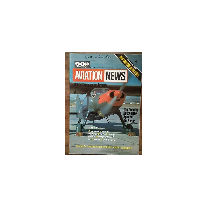Aviation News Magazine vol 14 Nº 16 27 Dec 1985 9 Jan 1986