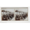 Vue Stéréoscopique Stéréo GESELLENVEREIN Défilé Saint Jean TAMBOURS