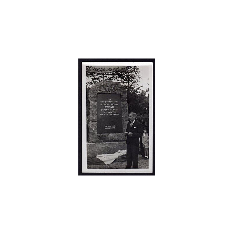 Photo SEPPOIS-LE-BAS 68 Monument du Groupe Mobile d'Alsace GMA...