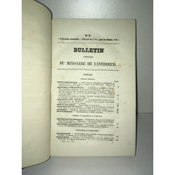 BULLETIN OFFICIEL DU MINISTERE DE L'INTERIEUR année