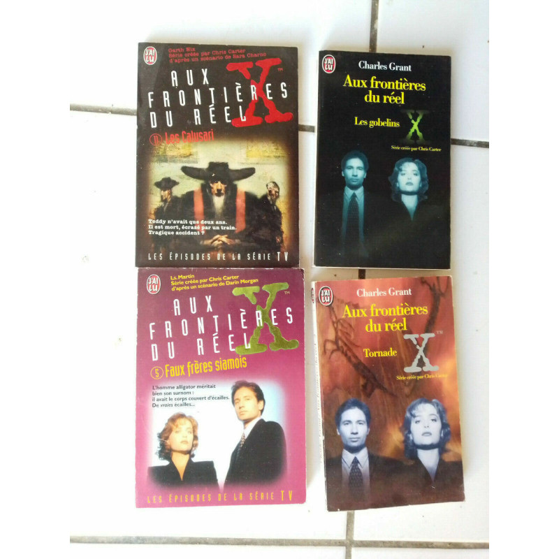 lot 4 romans X FILES tornade les gobelins les Calusari faux frères...