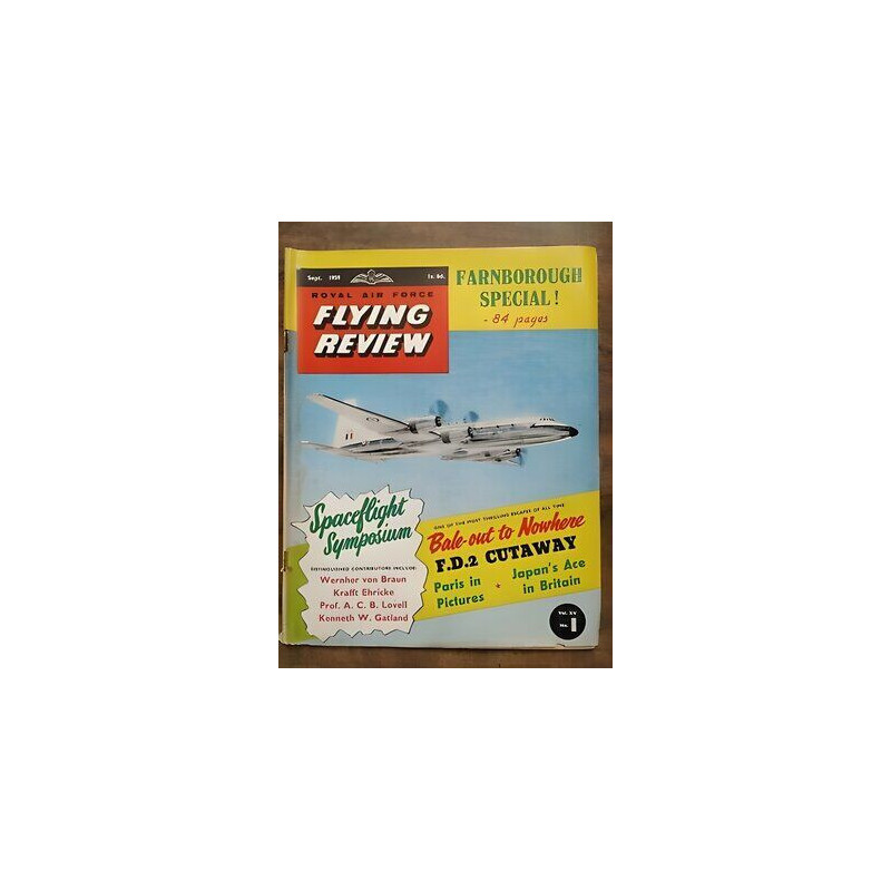 Royal Air Force Flying Review vol xv Nº 1 September 1959