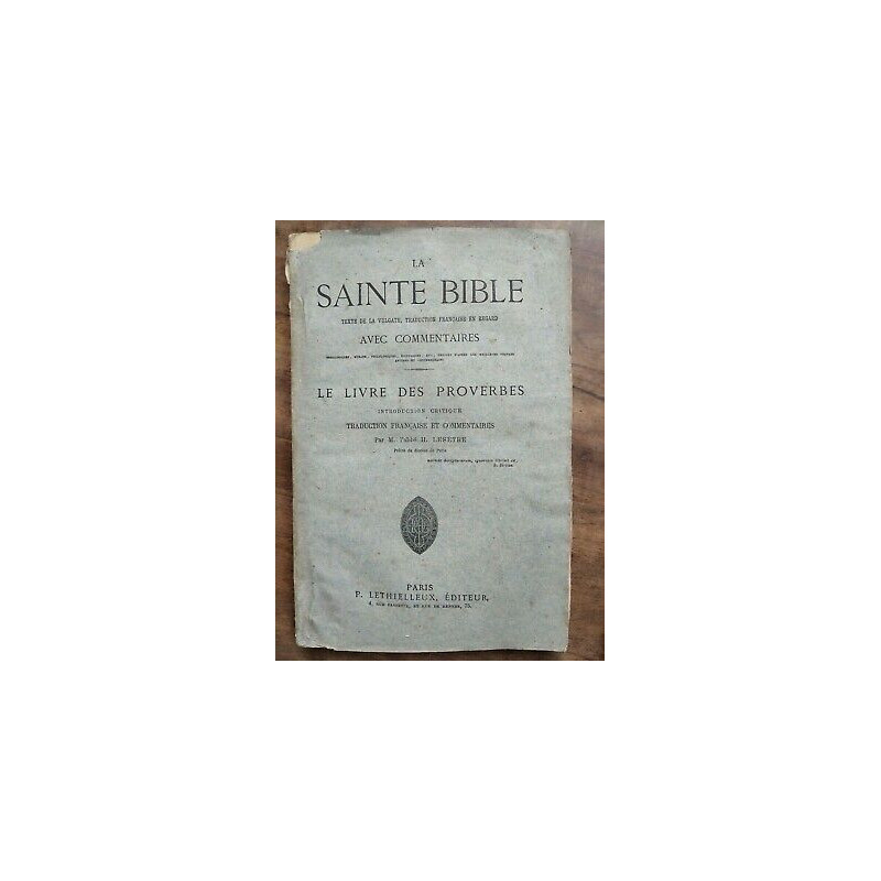 Le Livre des Proverbes