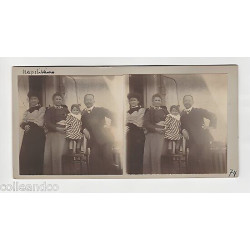 Vue Stéréoscopique Stéréo ITALIE NAPLES Types Napolitains MILAN Dôme