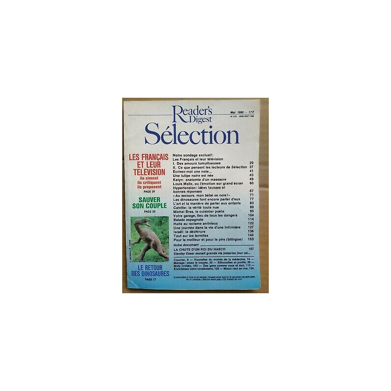 Reader's Digest Sélection Nº 519 mai 1990
