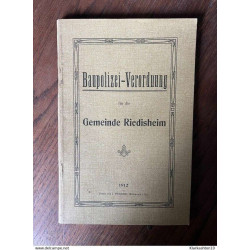 baupolizei verordnung für die Gemeinde riedisheim Langues germaniques