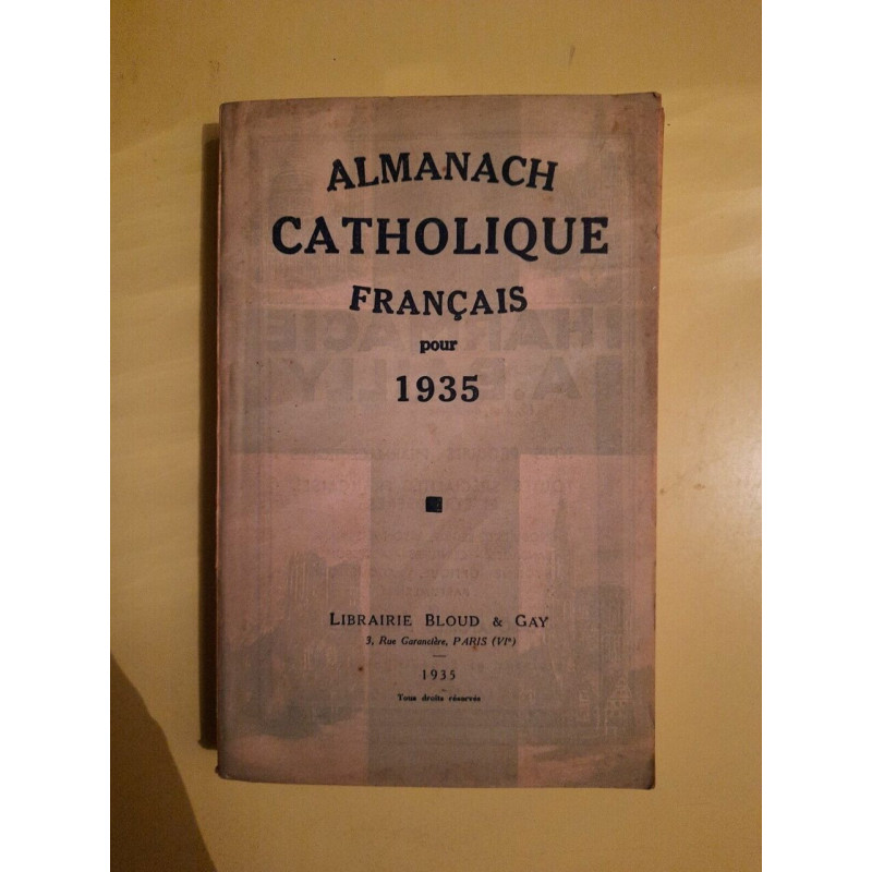 Almanach Catholique Français pour Librairie
