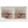 Vue Stéréoscopique Stéréo 59 DUNKERQUE Grand voiliers Le port Bateaux