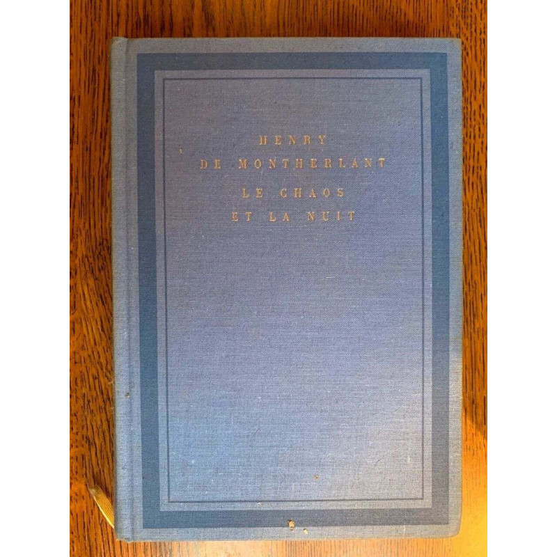 Le chaos et la nuit gallimard