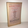 Revue MERCURE DE FRANCE n 1060 DE décembre 1951 HOMMAGE A ALAIN