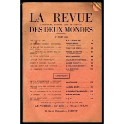 LA REVUE DES DEUX MONDES du 1er mars 1962