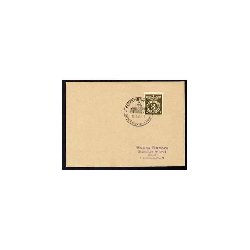 Allemagne n 762 Yv. cachet WW2 TÜRKHEIM Mi. 830