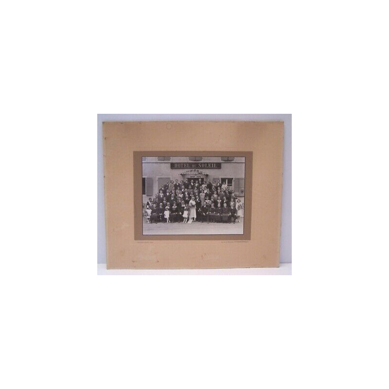 Photo ancienne Mariage SEPPOIS LE BAS devant HOTEL DU SOLEIL...