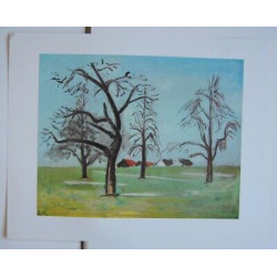 KUNSTBLÄTTER Zehn mehrfarbige Reproduktionen STOLL Robert Thomas ART