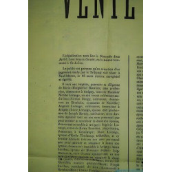 Affiche VENTE PAR LICITATION VOSGES à Attigny saint julien...