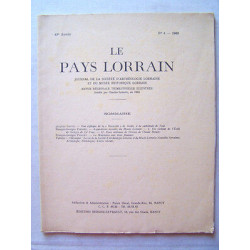 Revue le Pays Lorrain n4 Archéologie Histoire