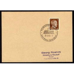 Allemagne n 706 Yv. cachet WW2 TÜRKHEIM Timbre Allemand Hitler Mi...