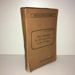 AIDE MEMOIRE DE MICROGRAPHIE ET DE ZOOLOGIE Baillière