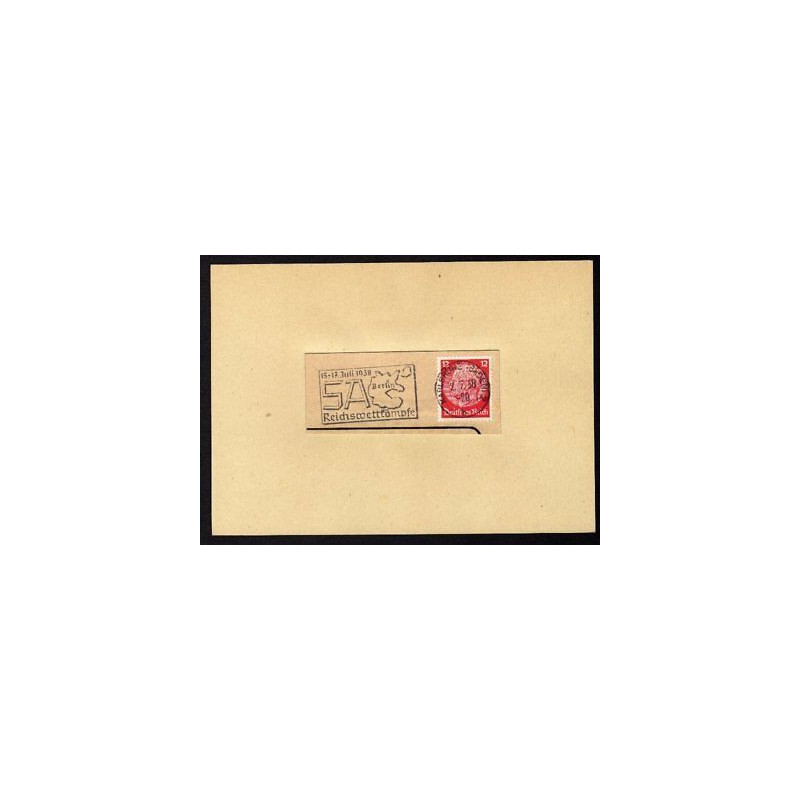 Deutschland FLAMME KARLSRUHE 2738 n449 perforé AP