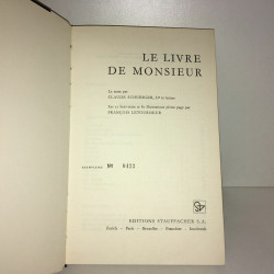 LE LIVRE DE MONSIEUR illustré Francois Letourneur num BB7B