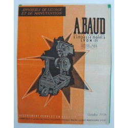 Anciennes Pubs a BAUD à Lyon Appareils de Levage et Manutention Palans