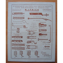 Pub R.J. FRICK à Giromagny Fabrique Pièces FILATURES
