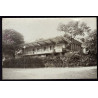 Ancienne carte photo SKITTLE ALLEY NAAFI Piste de Jeu de Quilles à...
