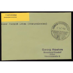 Postsache Absender Postamt LOBEN oberschlesien