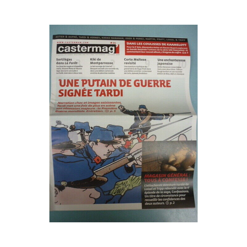 Castermag' n24 Une putain de guerre signé Tardi décembre 2008