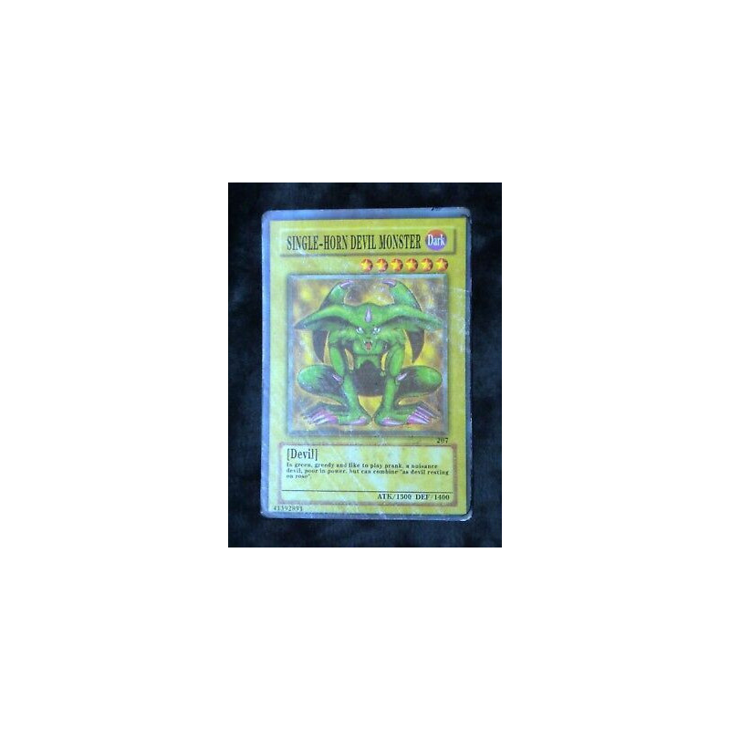 Single-Horn Devil Monster 207 Yu-Gi-Oh