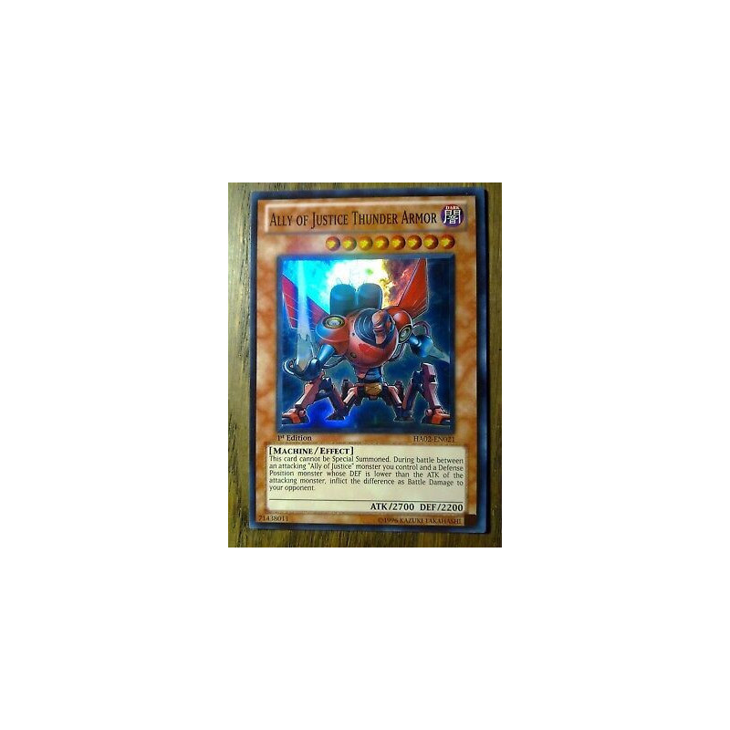 Ally of Justice Thunder Armor HA02-EN021 Yu-Gi-Oh