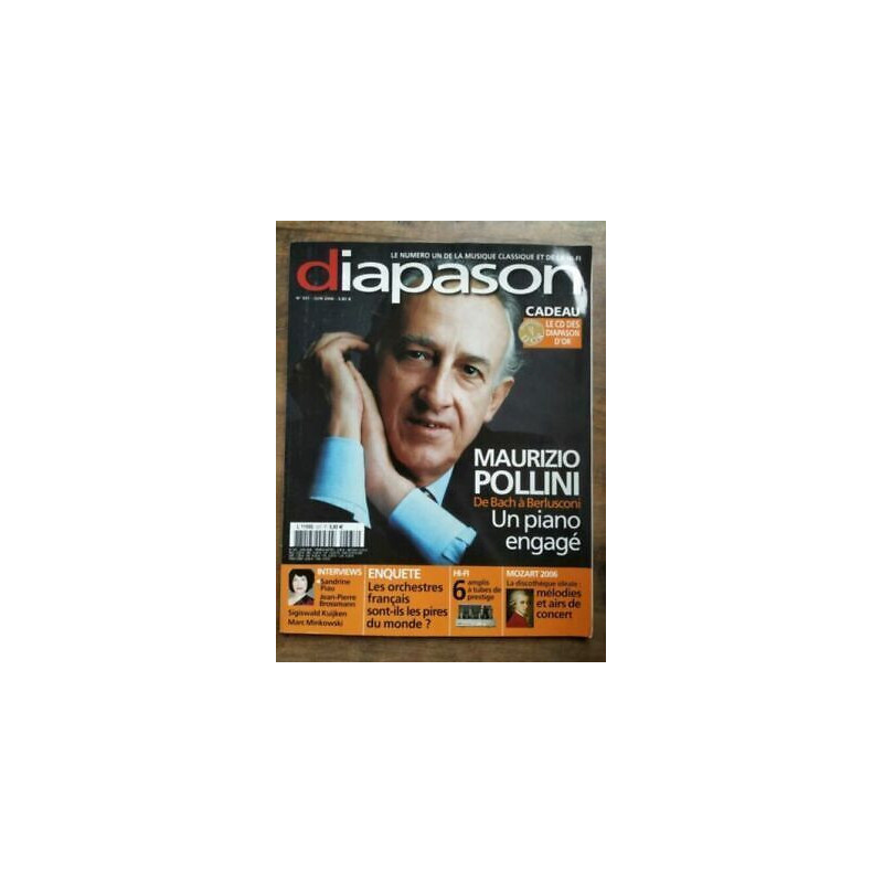 diapason Le Numéro un de la Musique Classique et de la hi fi nº537...