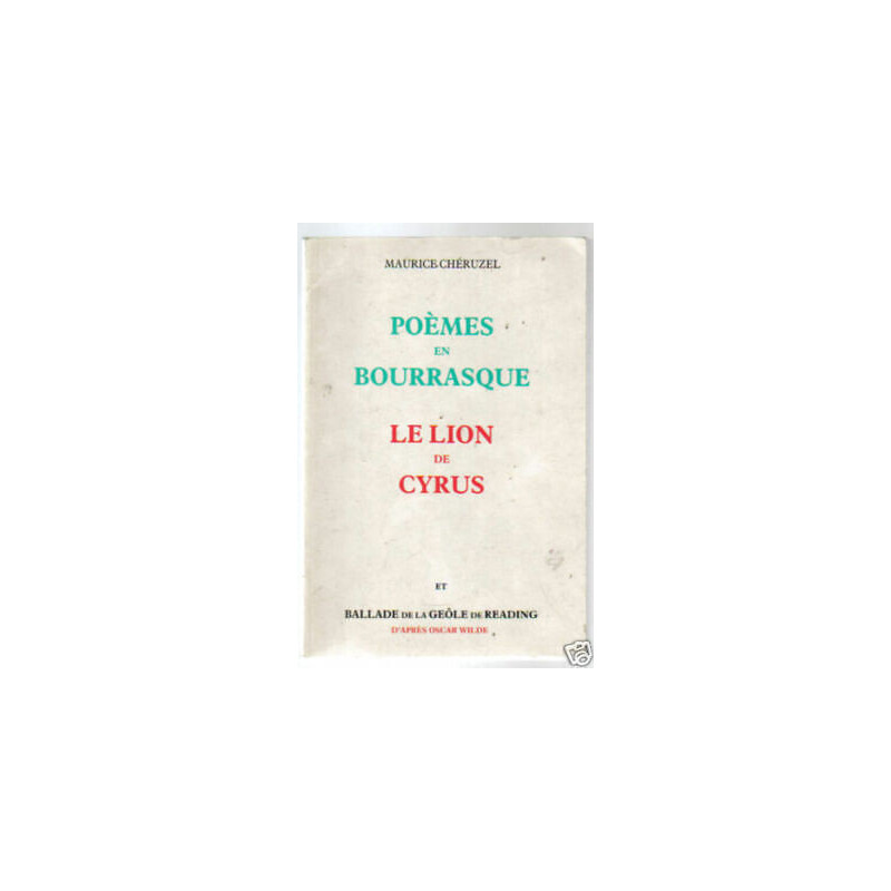 Maurice Chéruzel Poesie IN Anti Vento Lion Di Cyrus
