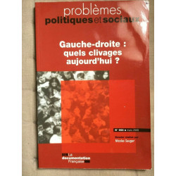 Problèmes politiques et sociaux gauche droite n 958 mars 2009