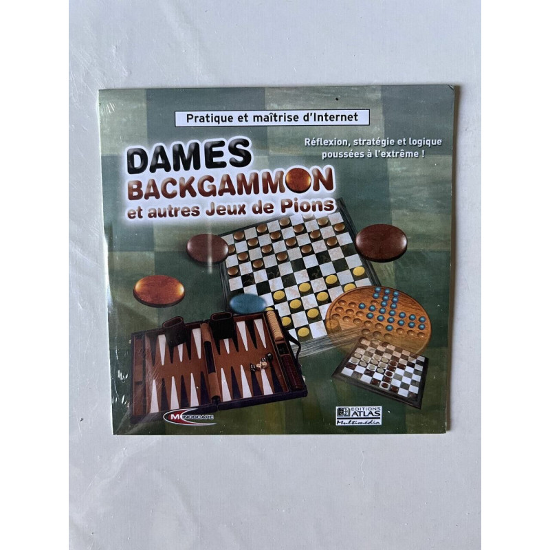 Dames backgammon CD-ROM PC NEUF SOUS BLISTER