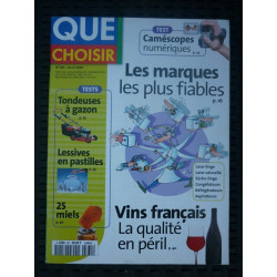 Que choisir n381 Avril 2001 Les marques Les plus fiables vin français