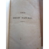 Th. Jouffroy Cours de droit naturel Fac. des Lettres de Paris...