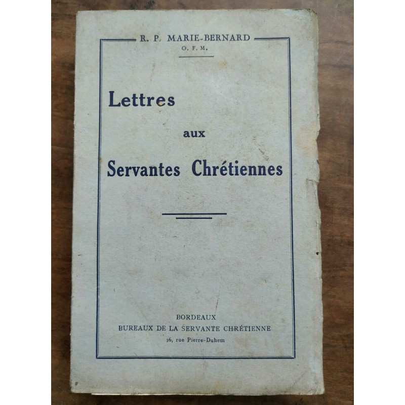 r p Lettres aux Servantes chrétiennes Servante Chrétienne