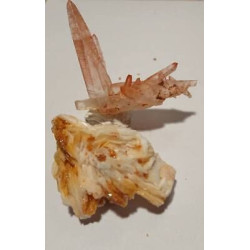 Lot de 2 Quartz hematoïde vanadinite sur barytine QHVB 4