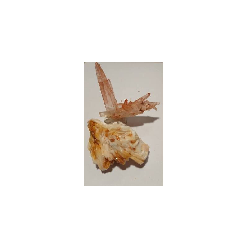 Lot de 2 Quartz hematoïde vanadinite sur barytine QHVB 4