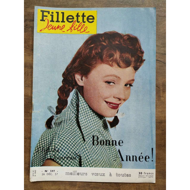 Fillette jeune fille n597 26 Décembre 1957