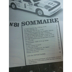MINIS plastic metal n81 NOVEMBRE 1982 modélisme