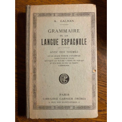 a galban Grammaire de la langue espagnole