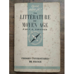saulnier La littérature du moyen âge Que sais je puf