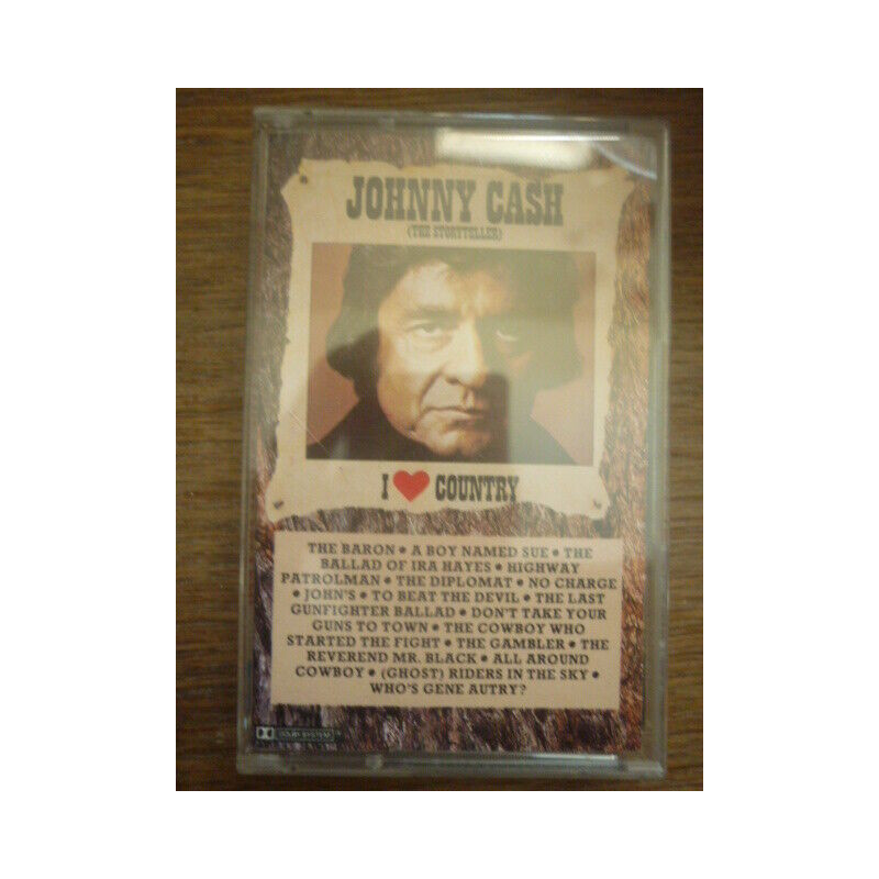 Johnny Cash the storyteller i love country Cassette CBS 40-54938