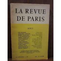 LA REVUE DE paris aout 67e année