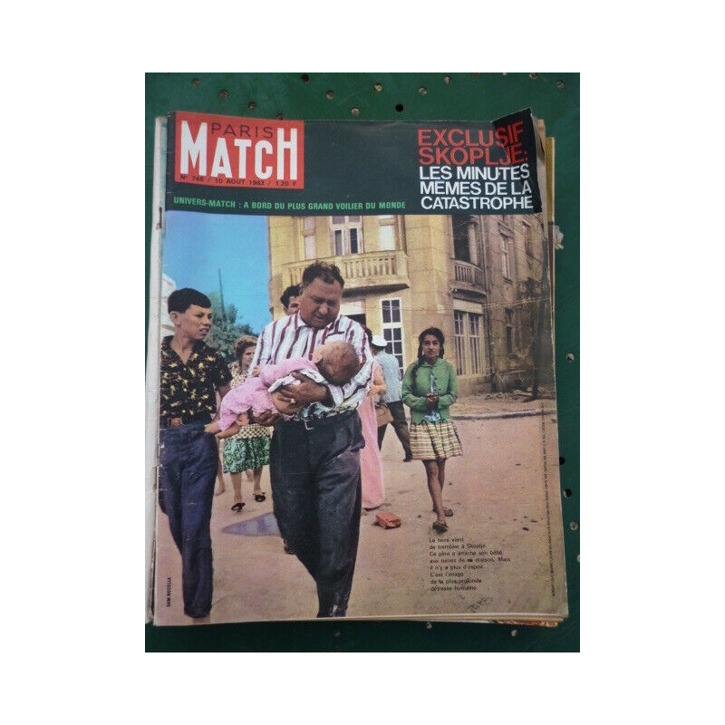 PARIS MATCH n748 du 10 août 1963 Exclusif Skoplje les minutes mêmes