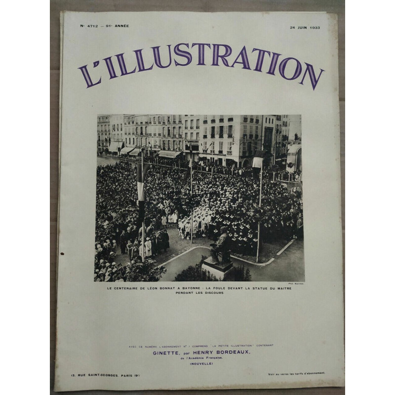 L'Illustration n4712 24 Juin 1933 La Petite Illustration n630 24...