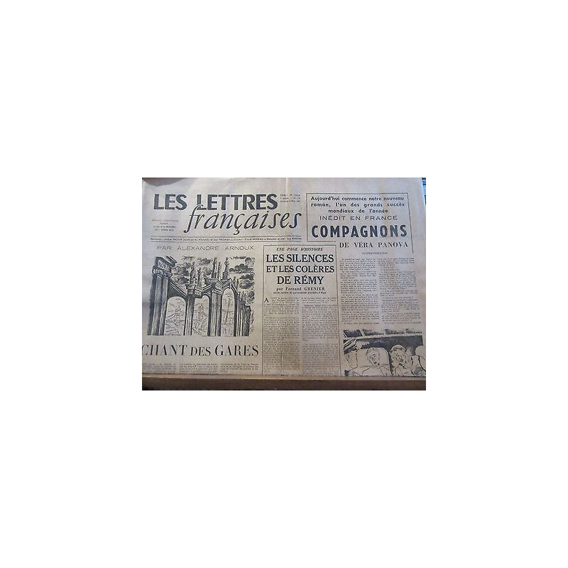 Les Lettres Françaises n172 3 Septembre 1947 paulhan peynet effel...