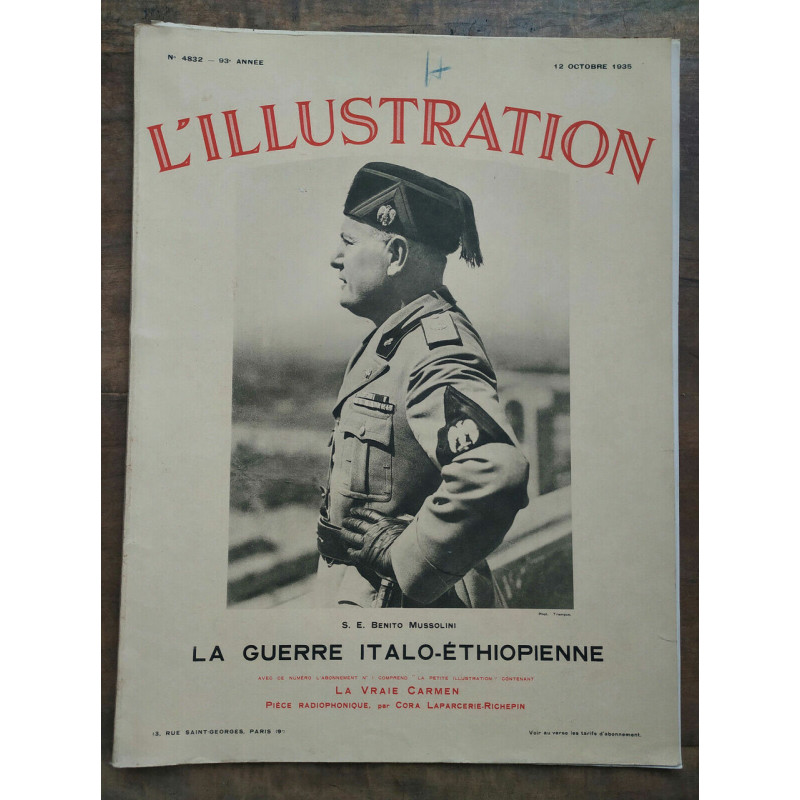 L'Illustration n4832 12 Octobre 1935